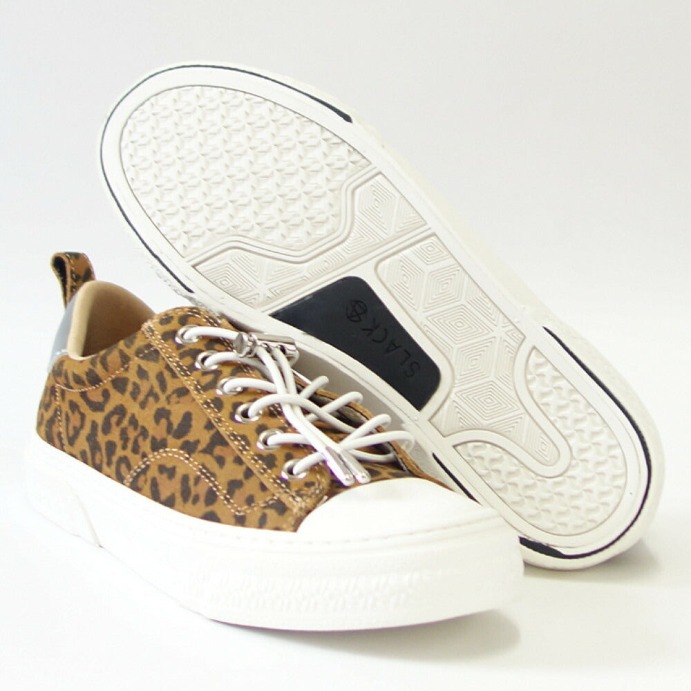 【SALE 50%OFF】 スラック SLACK SL 1401 772(ユニセックス 23.5cm 24cm 24.5cm)CLUDE PREMIUM SUEDE カラー:LEPARD / WHITE 天然皮革 ローカットスニーカー バルカナイズ製法 「靴」