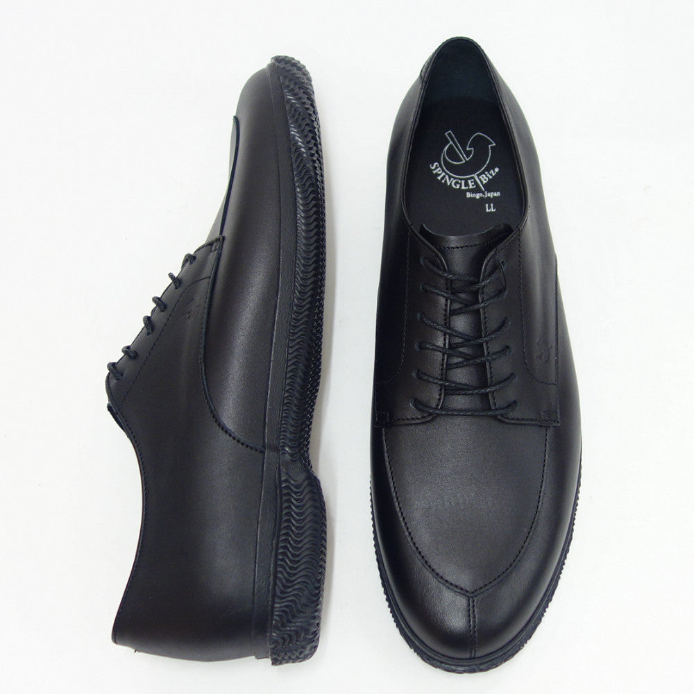 スピングル ビズ SPINGLE Biz BIZ-141(メンズ)ブラック (05) 天然皮革 スニーカー ラバーソール 撥水加工 Vチップ ビジネスシューズ「靴」