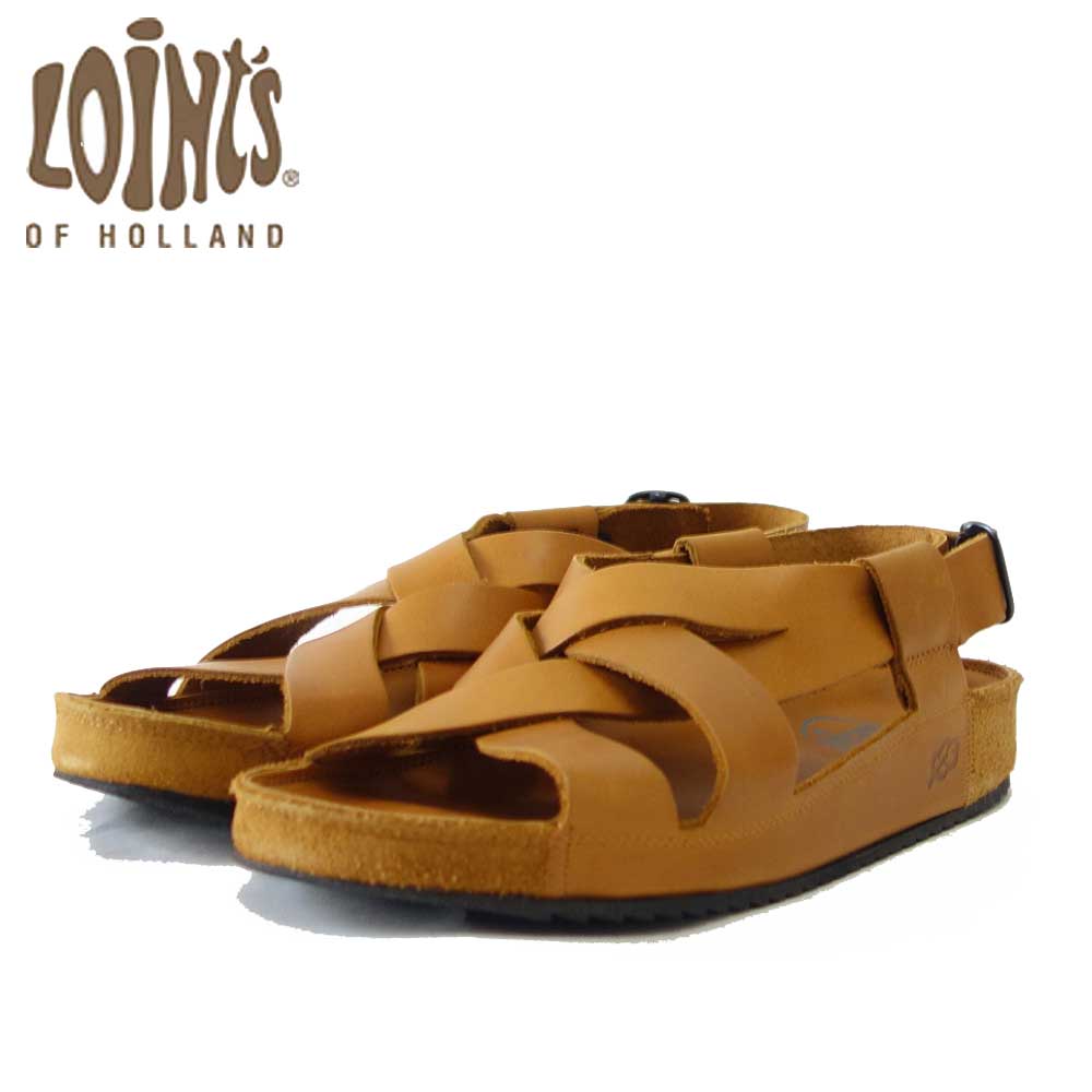 【SALE 50%OFF】 Loint's ロインツ 14252255 コニャック(レディース) Aruba 天然皮革 サンダル バックストラップ 「靴」