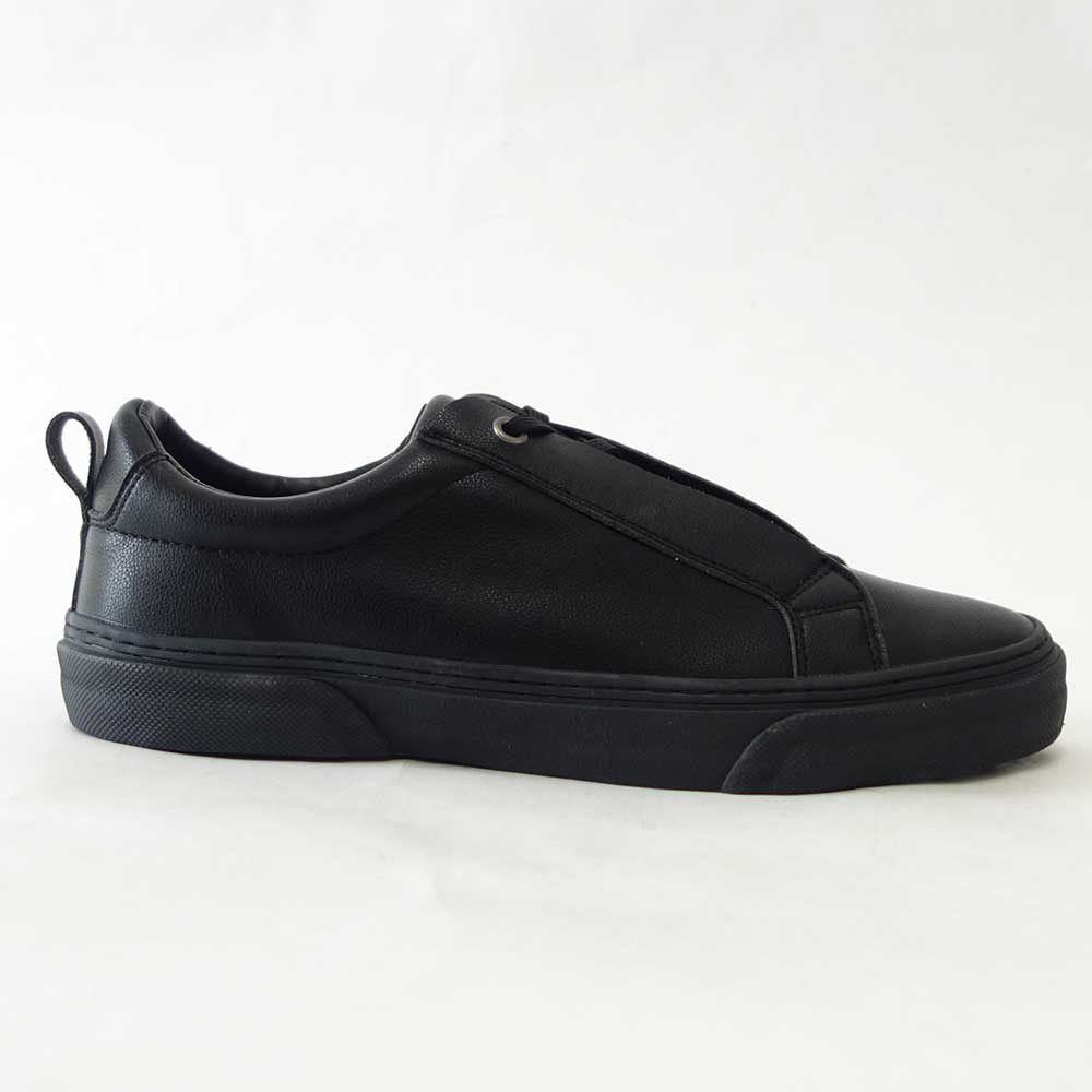 【SALE 50%OFF】 スラック SLACK SL 1518 003(ユニセックス)LIBERIO(リベリオ) カラー:BLACK / BLACK 人工皮革 ローカットスニーカー バルカナイズ製法 「靴」