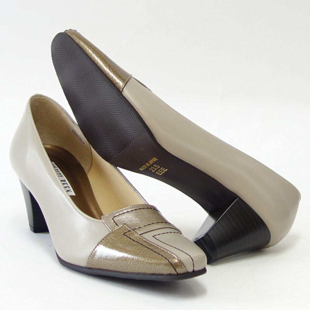 【SALE 30%OFF】 フィズリーン FIZZ REEN 1533 ライトオーク (レディース パンプス) 日本製 足に優しい快適EEEシューズ ソフトな天然皮革で優しくフィット 「靴」