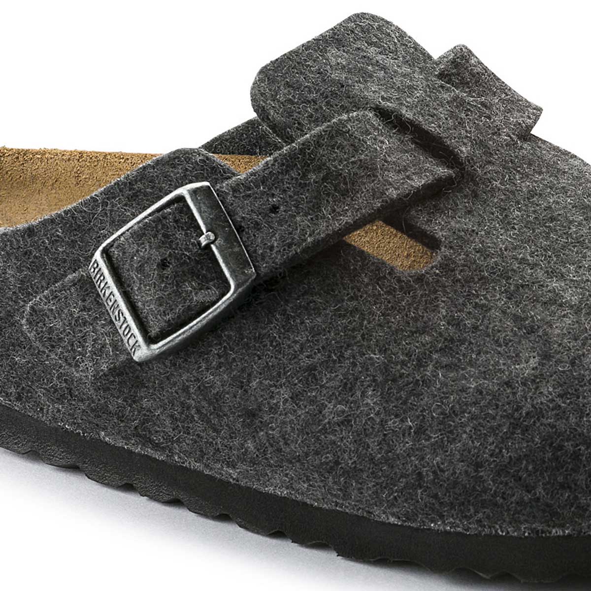 ビルケンシュトック BIRKENSTOCK Boston(ボストン)幅広(レギュラーフィット) GC 160371(ウールフェルト/アンスラジット) 「靴」