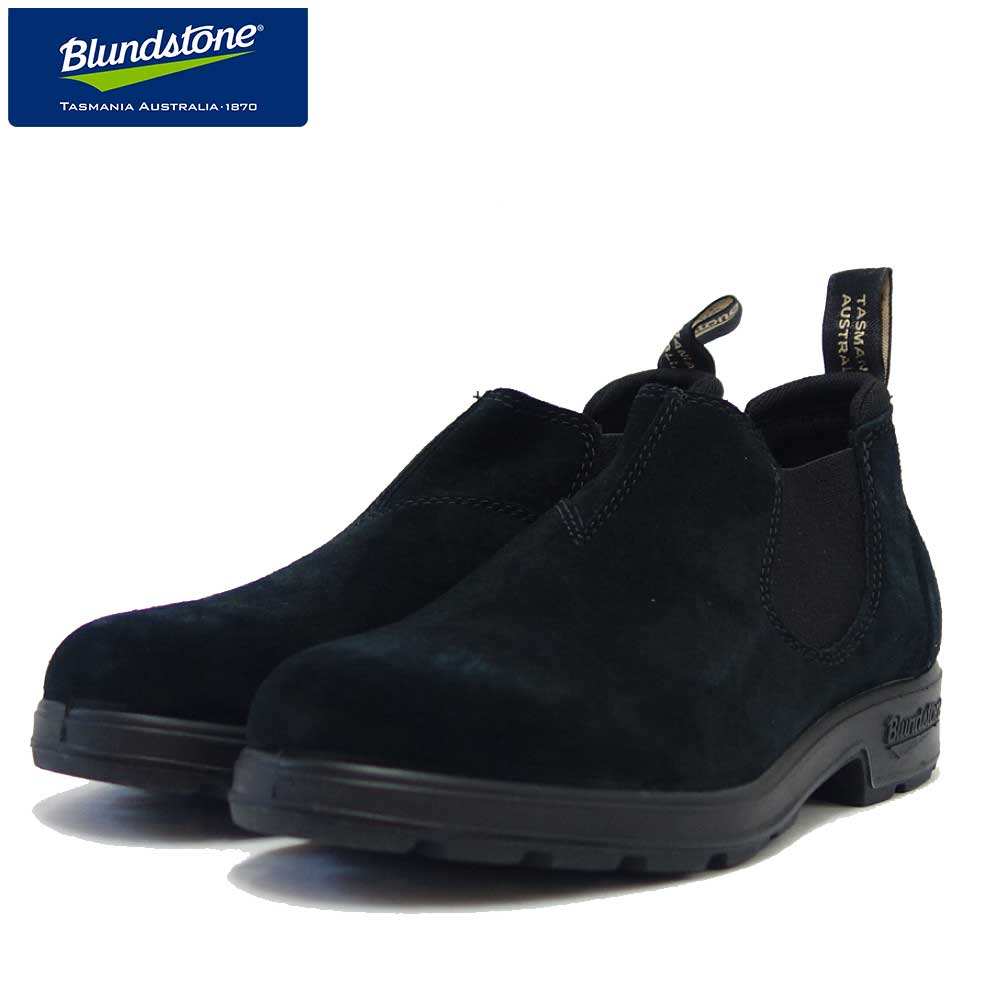 ブランドストーン Blundstone BS1605 009 (ユニセックス) ブラック スエードレザー アンクルブーツ スリッポン「靴」