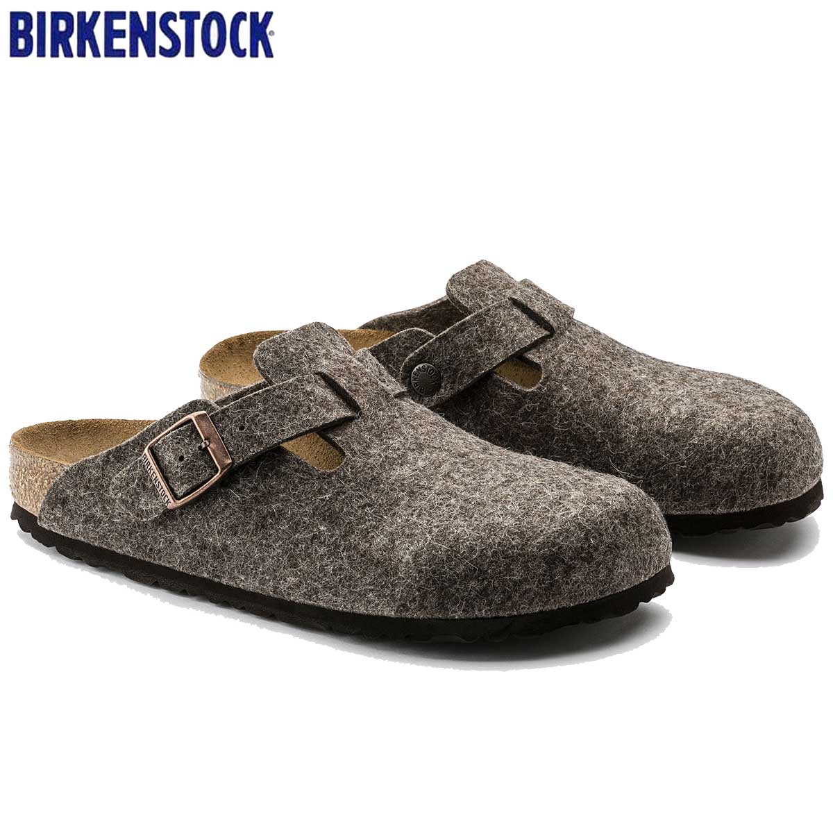 ビルケンシュトック BIRKENSTOCK Boston(ボストン)幅狭(ナローフィット) GC 160583(ウールフェルト/ココア) 「靴」