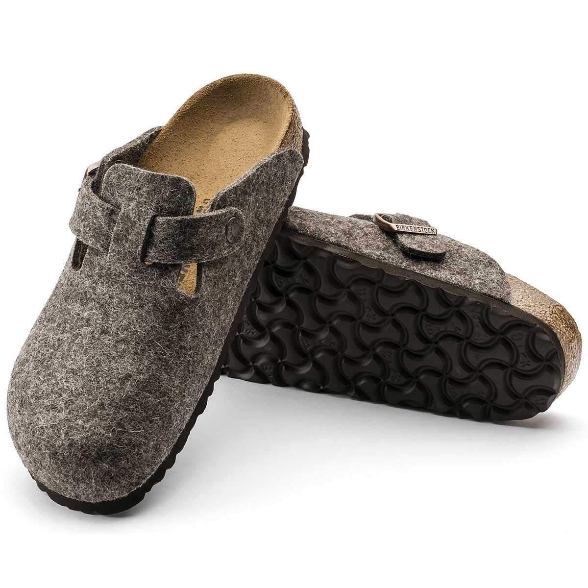 ビルケンシュトック BIRKENSTOCK Boston(ボストン)幅狭(ナローフィット) GC 160583(ウールフェルト/ココア) 「靴」
