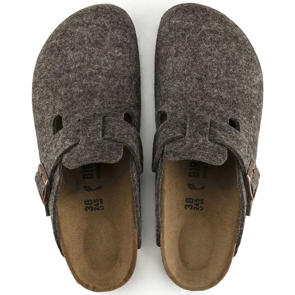 ビルケンシュトック BIRKENSTOCK Boston(ボストン)幅狭(ナローフィット) GC 160583(ウールフェルト/ココア) 「靴」