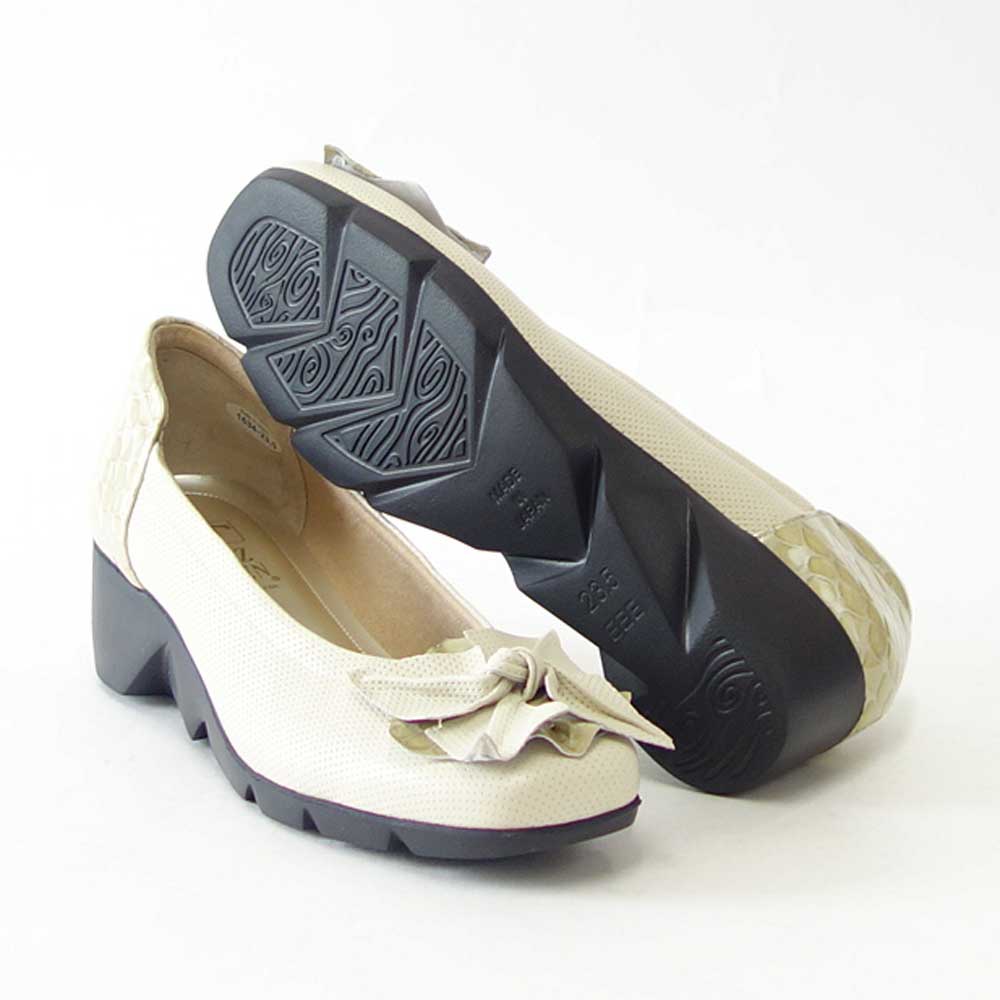 【SALE 20%OFF】 フィズリーン FIZZ REEN 1634 ベージュ(レディース) ウェッジソール パンプス(日本製) EEE 軽量 コンフォートシューズ「靴」