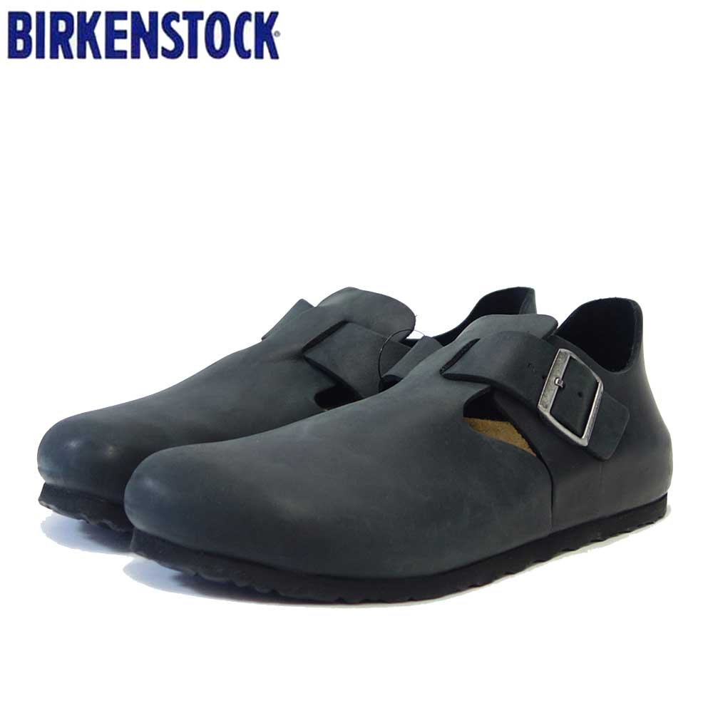 BIRKENSTOCK(ビルケンシュトック) LONDON BS(ロンドン)幅広(レギュラーフィット) 166541(オイルレザー/ブラック)コンフォートシューズ ドイツ生まれの快適シューズ 「靴」
