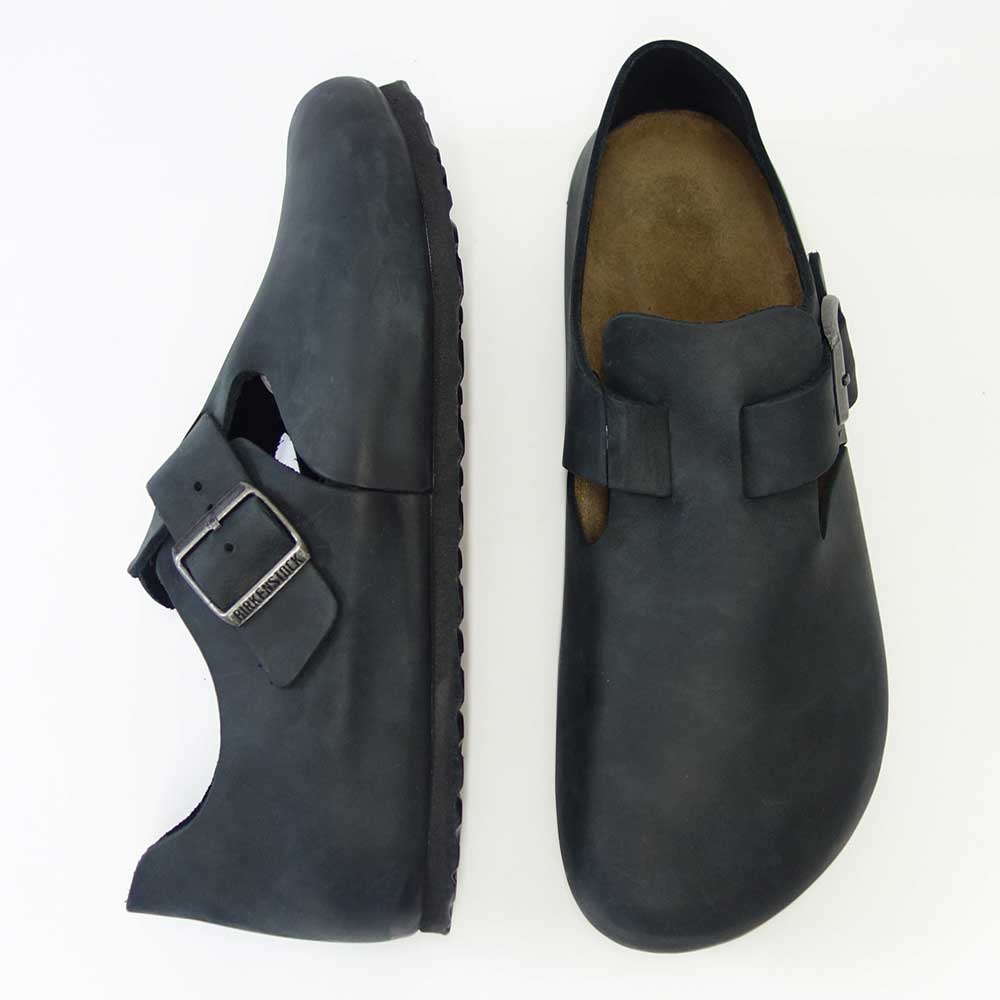 BIRKENSTOCK(ビルケンシュトック) LONDON BS(ロンドン)幅広(レギュラーフィット) 166541(オイルレザー/ブラック)コンフォートシューズ ドイツ生まれの快適シューズ 「靴」