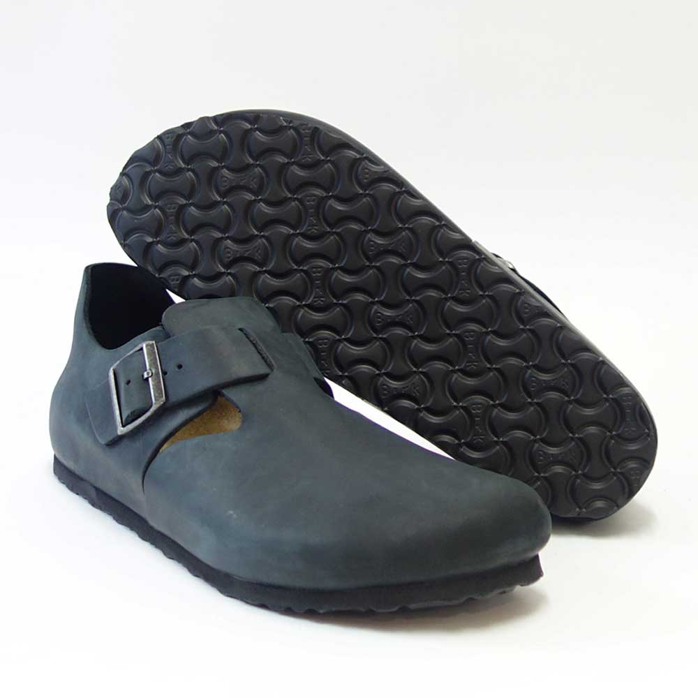 BIRKENSTOCK(ビルケンシュトック) LONDON BS(ロンドン)幅広(レギュラーフィット) 166541(オイルレザー/ブラック)コンフォートシューズ ドイツ生まれの快適シューズ 「靴」
