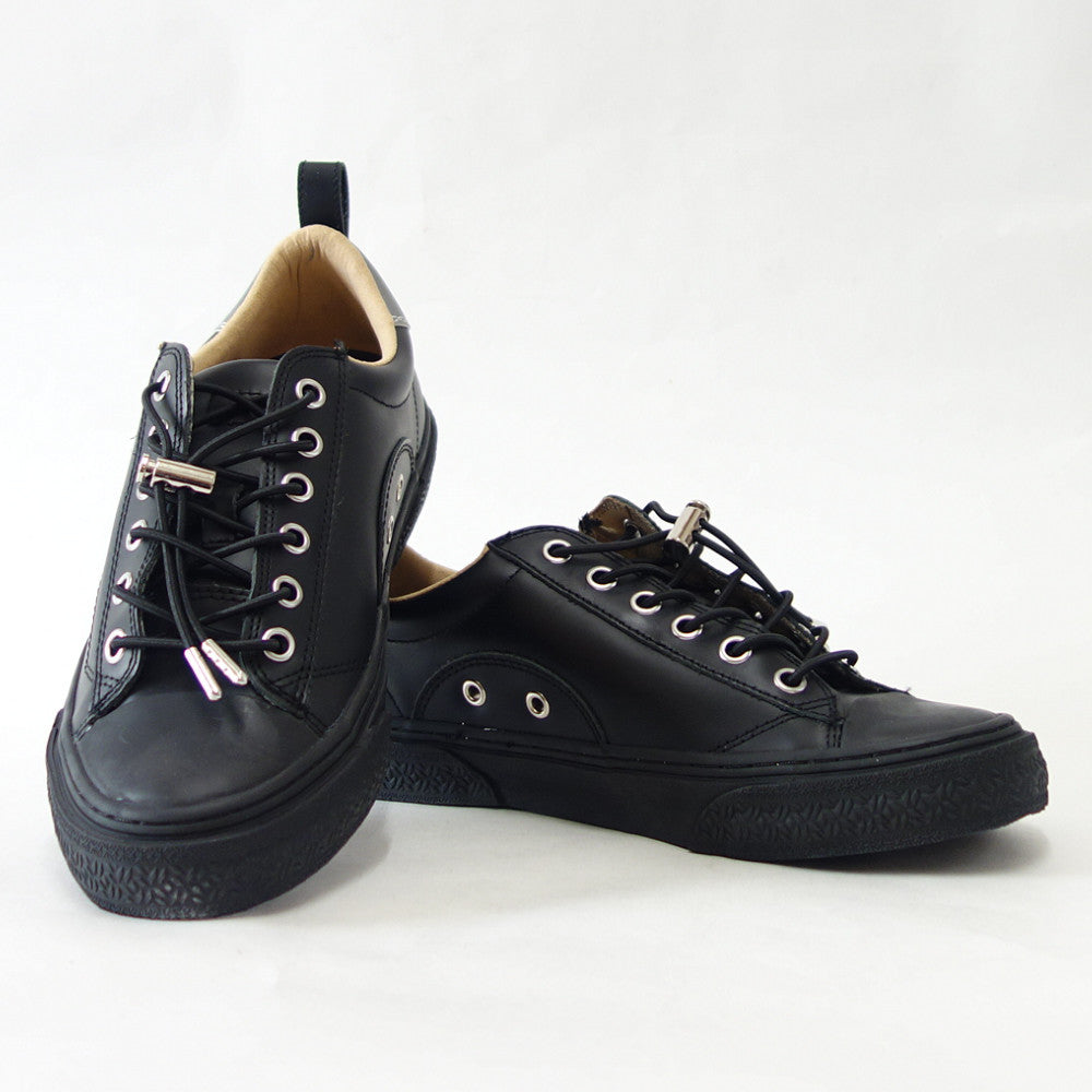 【SALE 50%OFF】 スラック SLACK SL 1705 003(ユニセックス)CLUDE GL(クルード GL) カラー:BLACK / BLACK 天然皮革 ローカットスニーカー バルカナイズ製法 「靴」