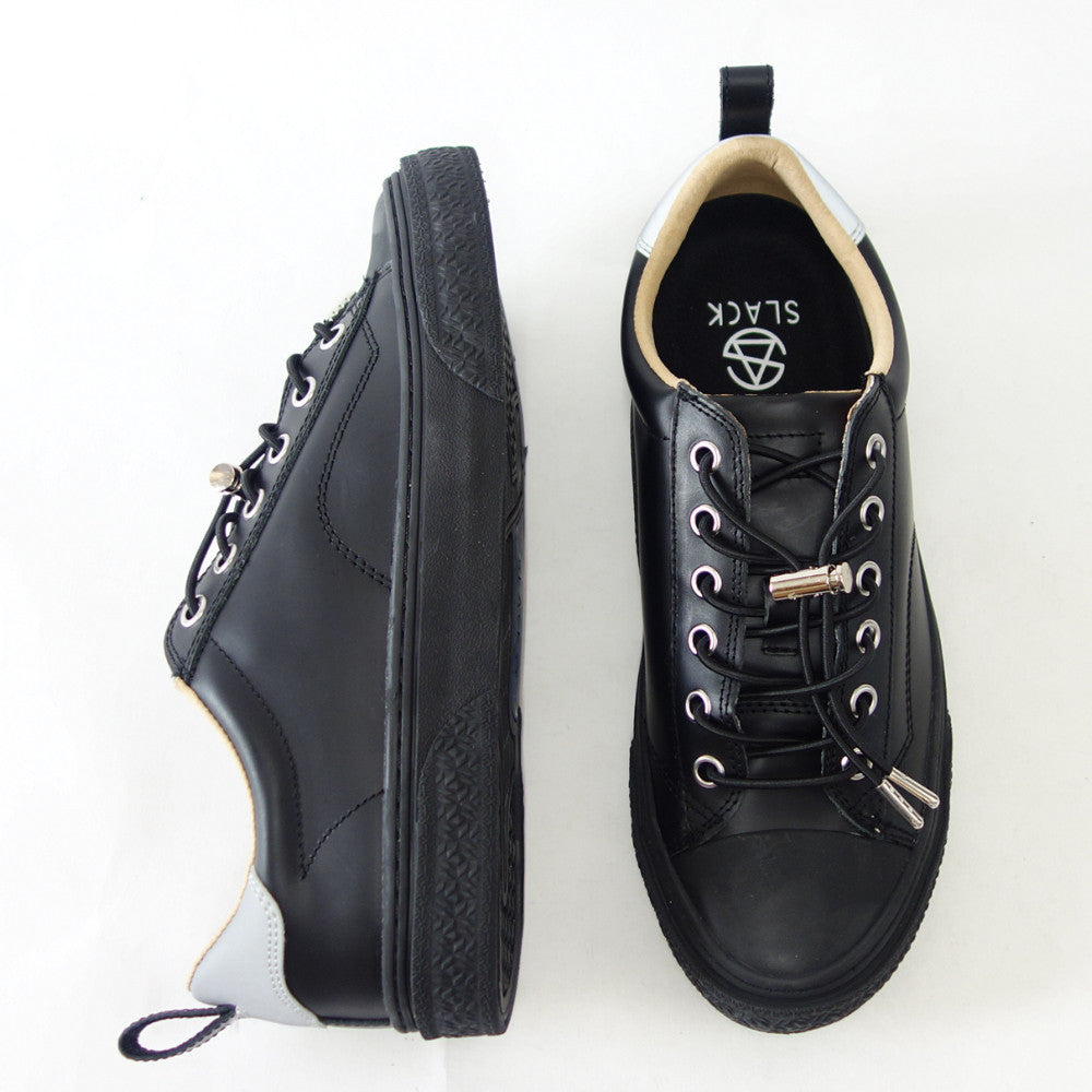 【SALE 50%OFF】 スラック SLACK SL 1705 003(ユニセックス)CLUDE GL(クルード GL) カラー:BLACK / BLACK 天然皮革 ローカットスニーカー バルカナイズ製法 「靴」