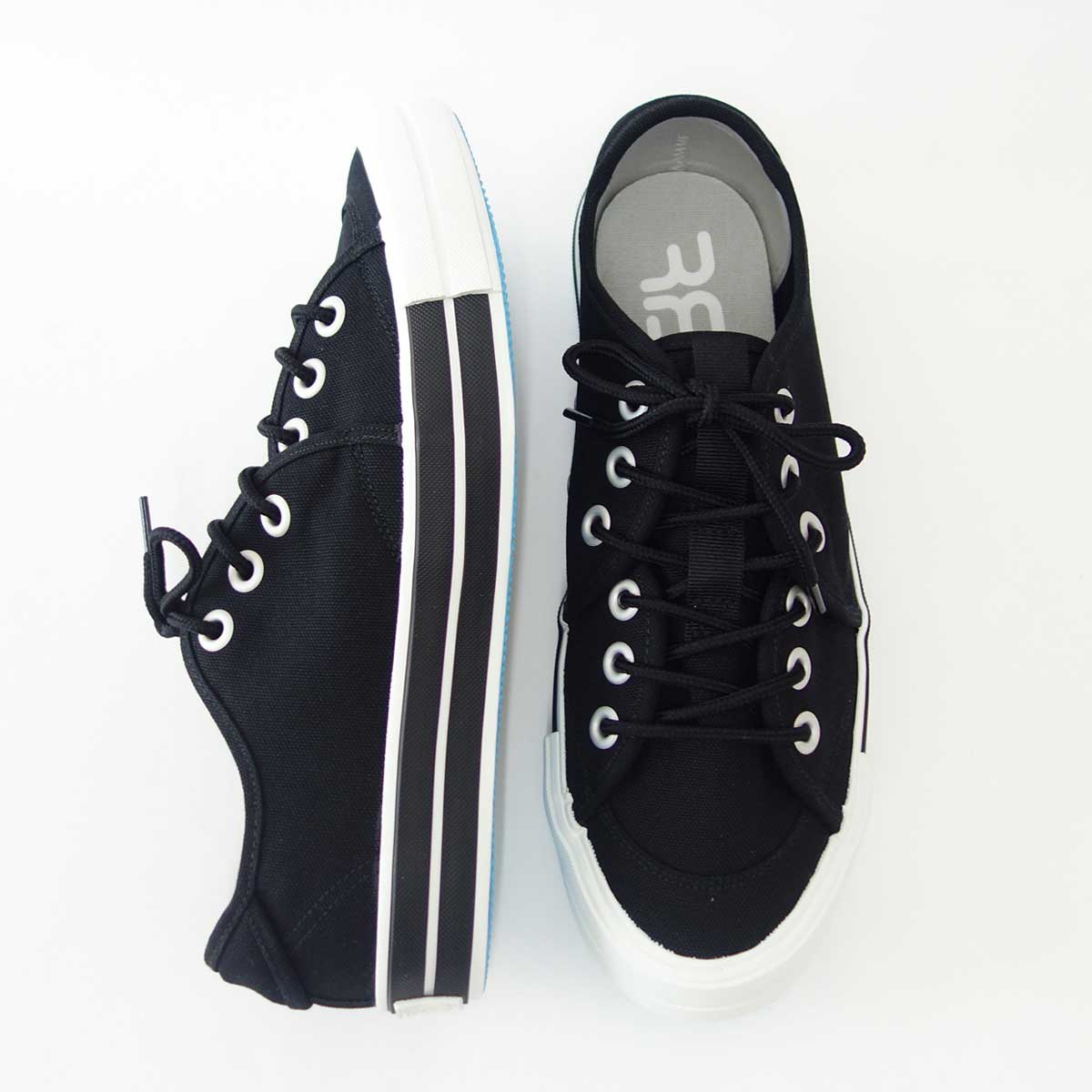 【SALE 50%OFF】 RFW アールエフダブリュー BAGEL-LO STANDARD(ユニセックス) 1812011 カラー:ブラック キャンバスのローカットスニーカー 「靴」