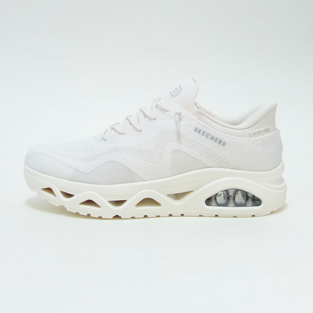 スケッチャーズ SKECHERS UNO GLIDE-STEP - エア グライダーズ 190115 OFWT オフホワイト (レディース) メッシュ 人工繊維 レースアップ スニーカー レディース ハンズフリー 「靴」