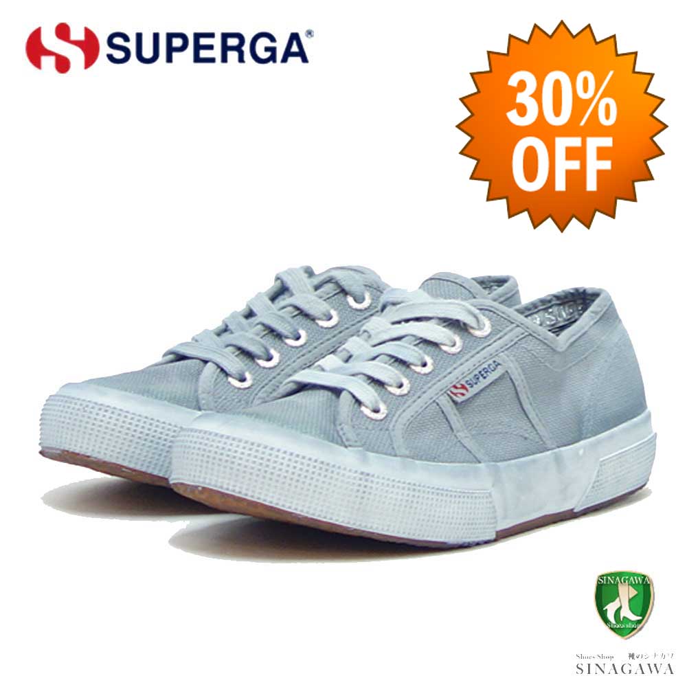 【SALE 30%OFF】 スペルガ SUPERGA 2750-GARMENT DYED(ユニセックス)ネイビー (1a00010d) ナチュラルなキャンバススニーカー 「靴」