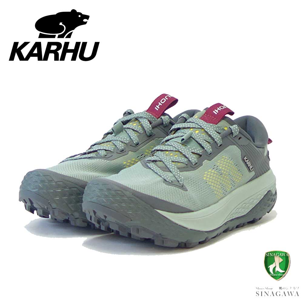 カルフ KARHU イコニ トレイル 200349 アイスバーグ グリーン/Anemone(レディース) IKONI TRAIL WR 山歩き 登山靴 アウトドア ランニングシューズ ウォーキング 軽量スニーカー「靴」