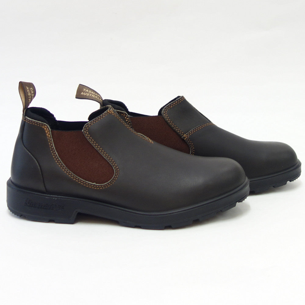ブランドストーン Blundstone BS2038 200 (ユニセックス) ブラウン スムースレザー アンクルブーツ スリッポン「靴」