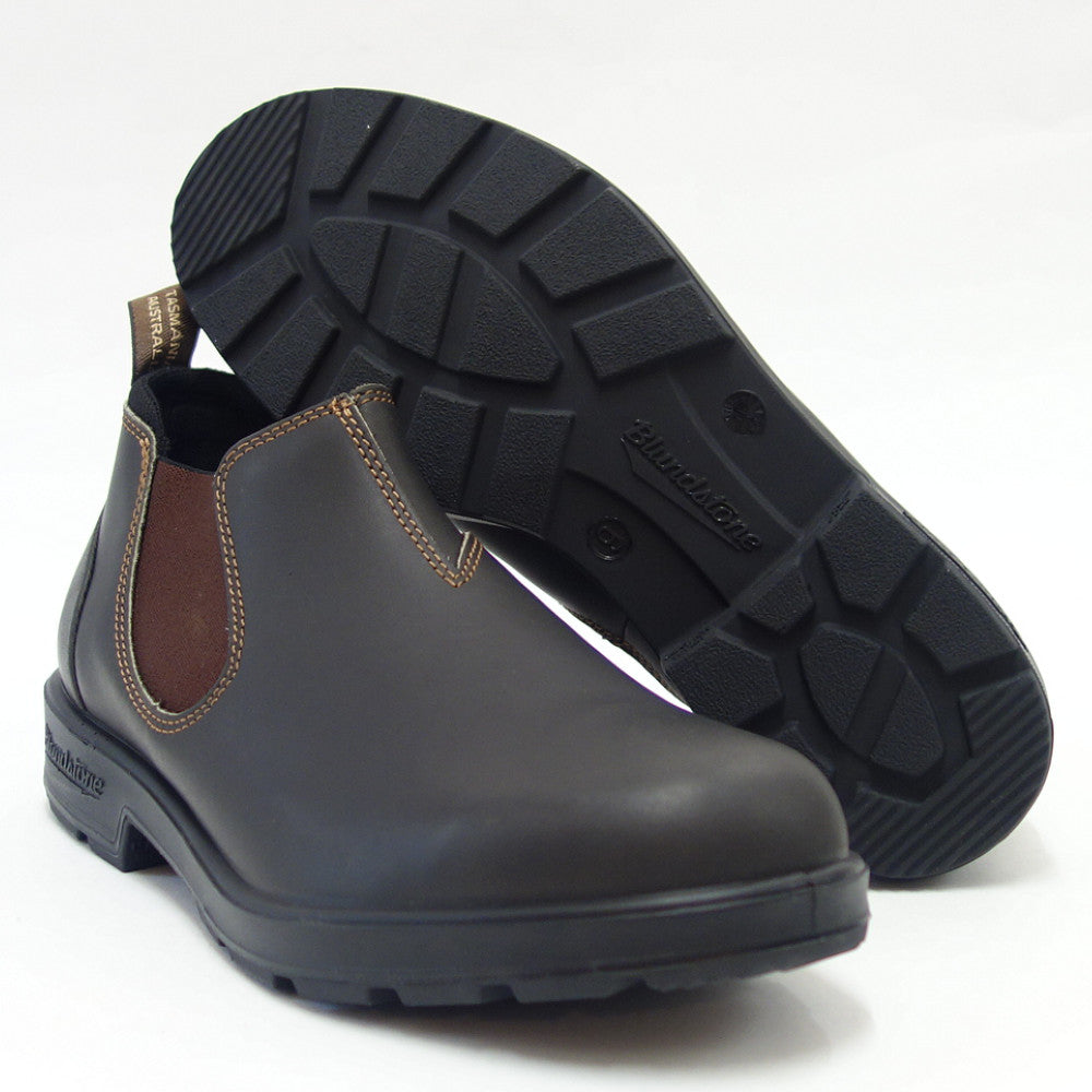 ブランドストーン Blundstone BS2038 200 (ユニセックス) ブラウン スムースレザー アンクルブーツ スリッポン「靴」