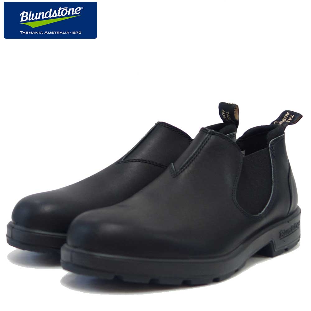 ブランドストーン Blundstone BS2039 009 (ユニセックス) ブラック スムースレザー アンクルブーツ スリッポン「靴」