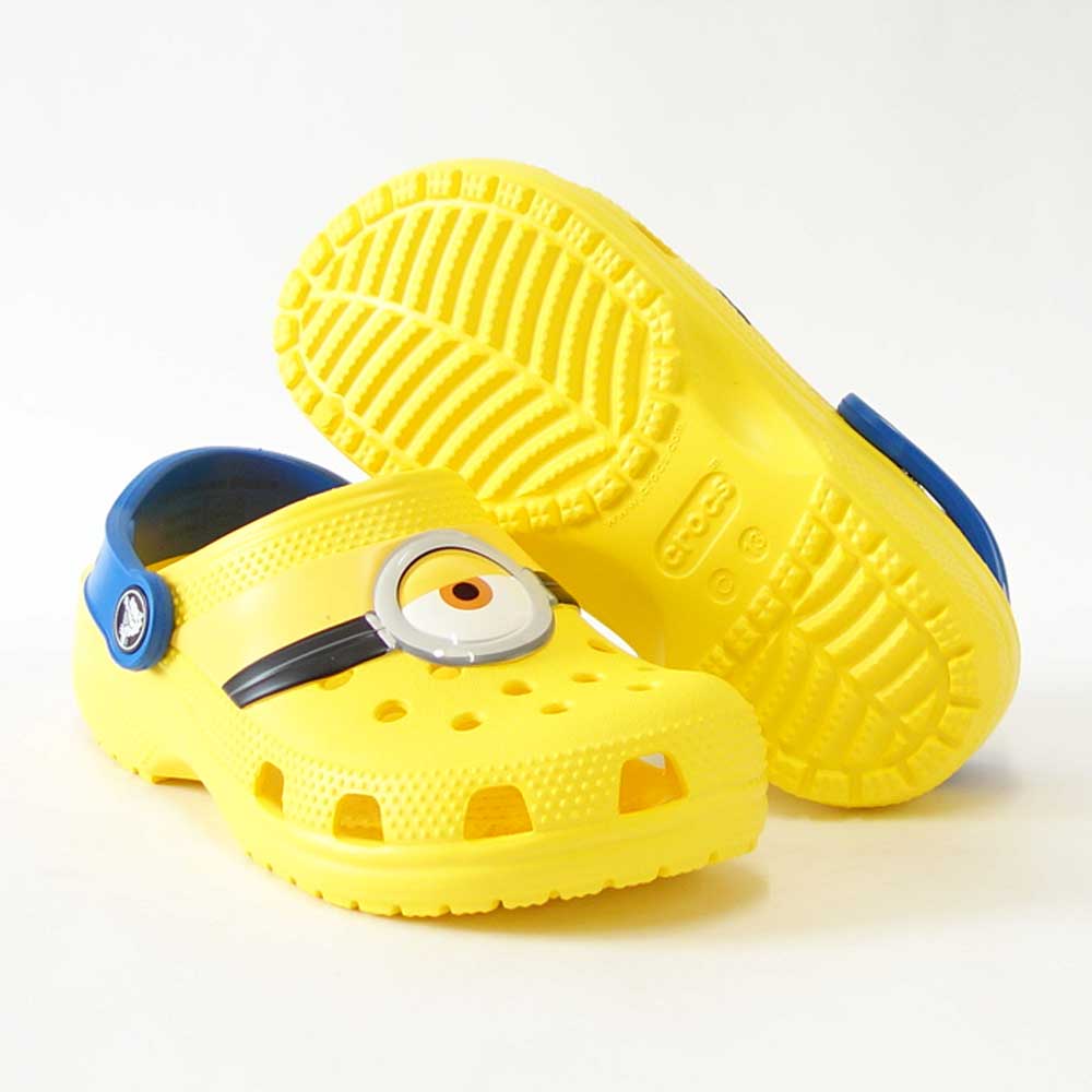 【SALE 20%OFF】 crocs クロックス Fun Lab I am Minions Clog K ファン ラブ アイアムミニオンズ クロッグ (キッズ)207461730 イエロー「靴」