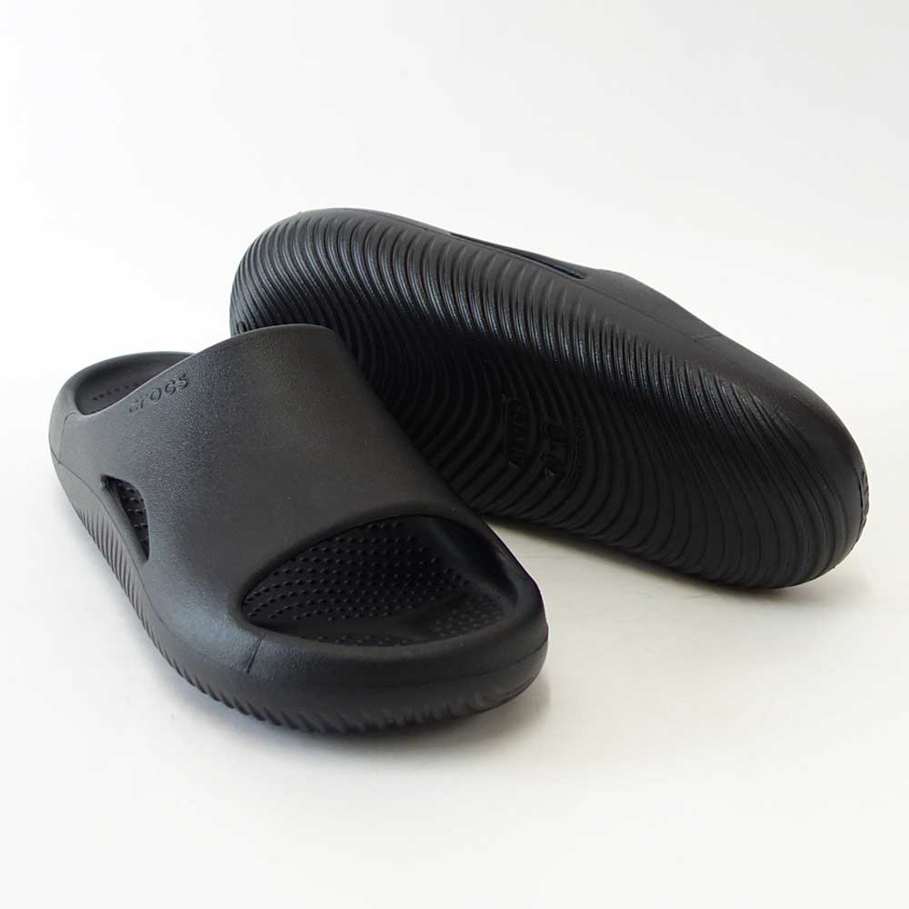 【SALE 20%OFF】 crocs クロックス メロウ リカバリー スライド MELLOW RECOVERY SLIDE 208392 001 ブラック(ユニセックス) クロッグ サボ スリッポン 「靴」