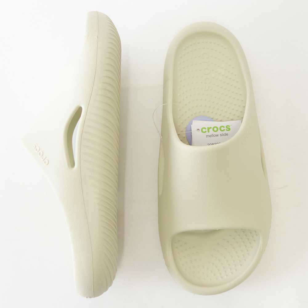 【SALE 20%OFF】 crocs クロックス メロウ リカバリー スライド MELLOW RECOVERY SLIDE 208392 2Y2 ボーン(ユニセックス) クロッグ サボ スリッポン 「靴」