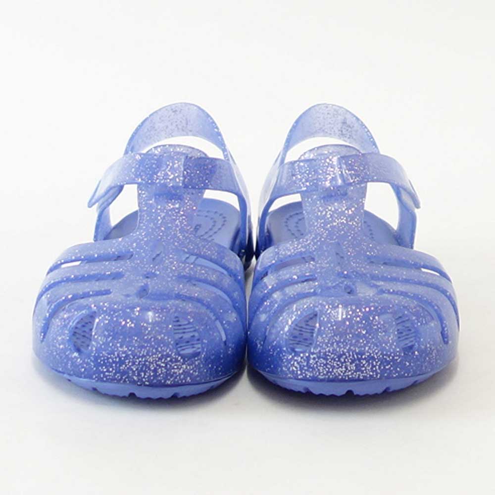 【SALE 20%OFF】 crocs クロックス Isabella Glitter sandal t イザベラ グリッター サンダル T (リトルキッズ)208444 5Q5 ムーンゼリー「靴」