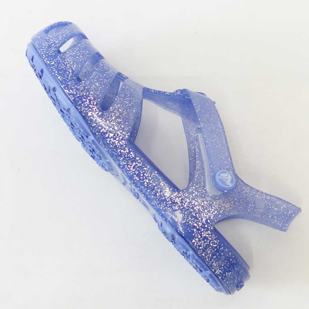 【SALE 20%OFF】 crocs クロックス Isabella Glitter sandal t イザベラ グリッター サンダル T (リトルキッズ)208444 5Q5 ムーンゼリー「靴」