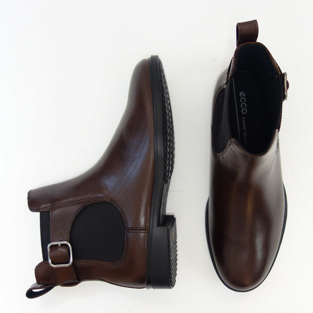 エコー ECCO DRESS CLASSIC 15 WOMEN’S LEATHER CHELSEA BOOTS  209813 01667 ブラウン (レディース) 上質天然皮革 サイドゴアブーツ アンクルブーツ 「靴」