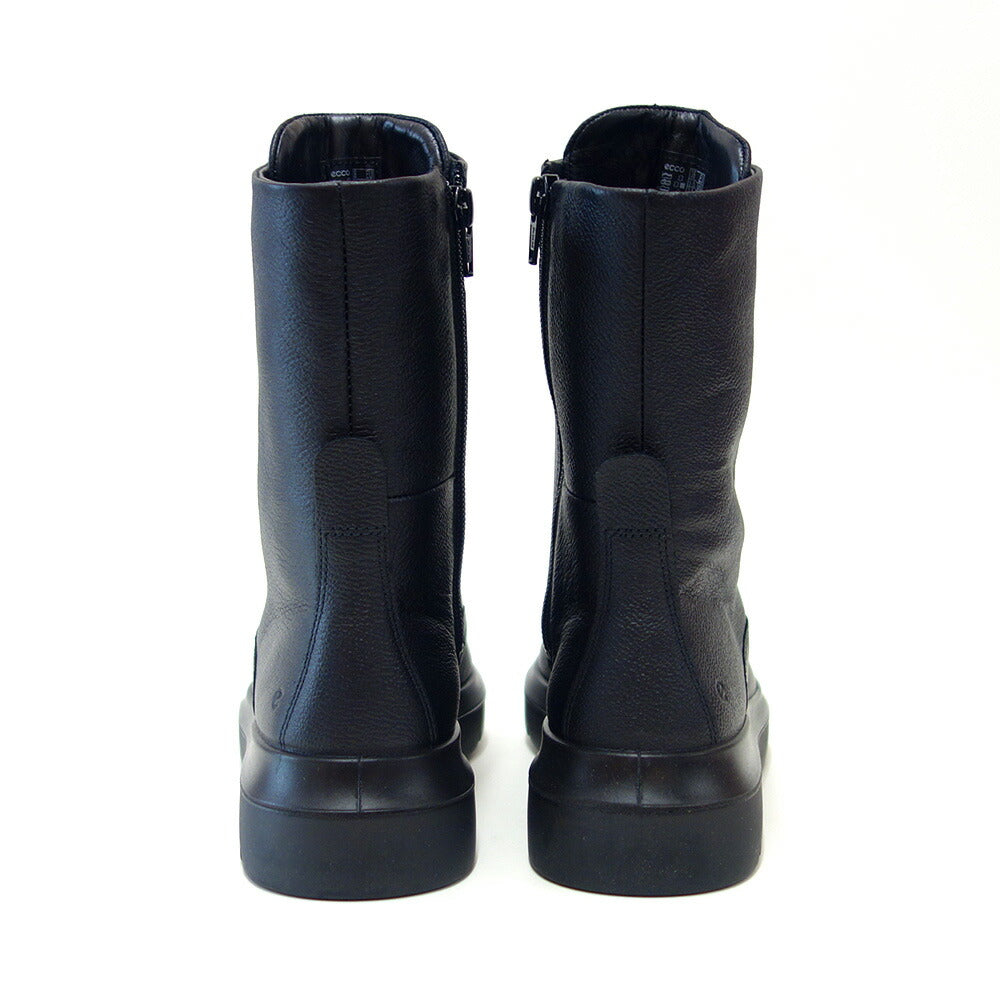 エコーECCO21621301001ブラック(レディース)撥水加工NOUVELLEWOMEN'STALLLACEUPBOOTS上質天然皮革のハーフブーツサイドジップ「靴」