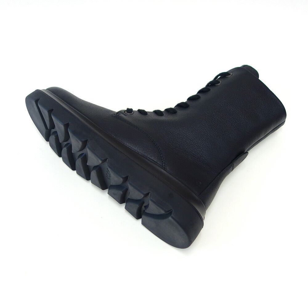 エコーECCO21621301001ブラック(レディース)撥水加工NOUVELLEWOMEN'STALLLACEUPBOOTS上質天然皮革のハーフブーツサイドジップ「靴」