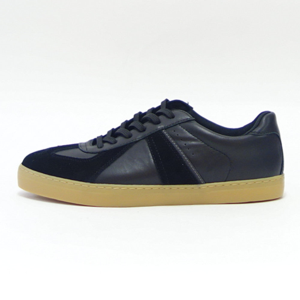 【SALE 50%OFF】 スラック SLACK SL 2165 009(メンズ)VOLF(ヴォルフ) カラー:ブラック/ガム 天然皮革 ローカットスニーカー バルカナイズ製法 「靴」
