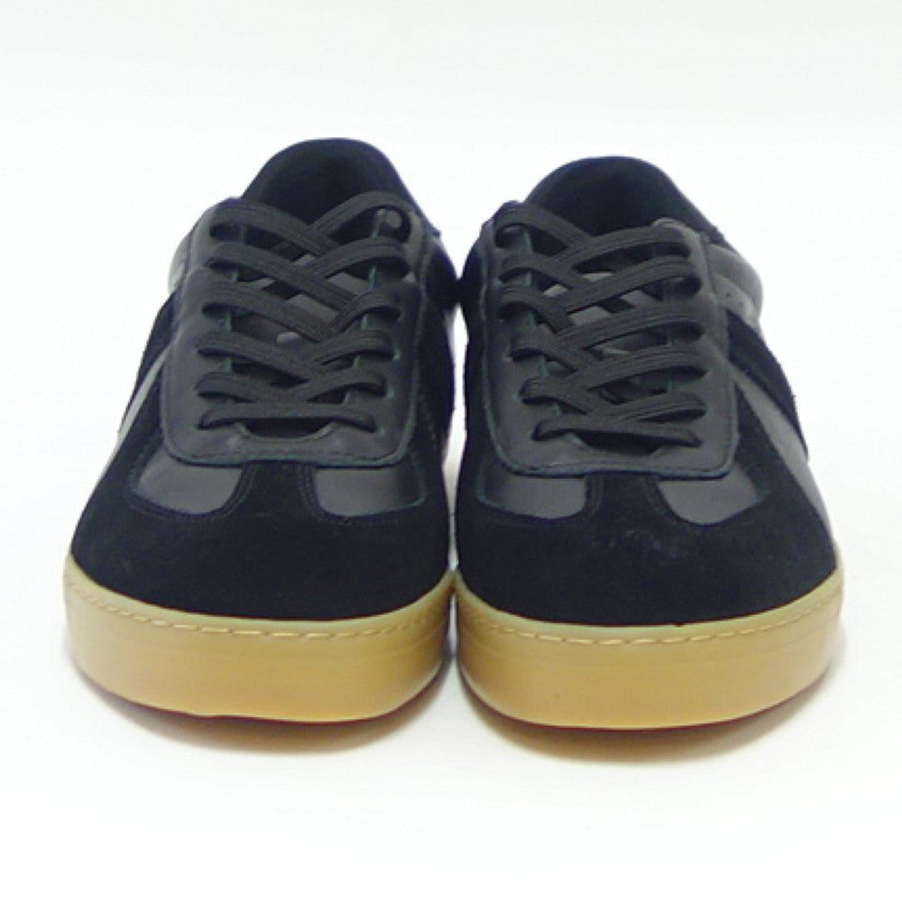 【SALE 50%OFF】 スラック SLACK SL 2165 009(メンズ)VOLF(ヴォルフ) カラー:ブラック/ガム 天然皮革 ローカットスニーカー バルカナイズ製法 「靴」