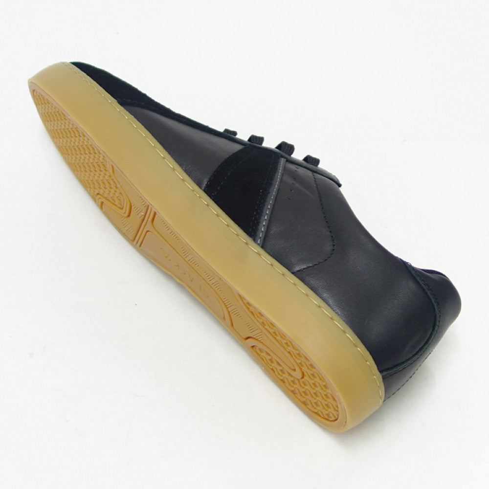 【SALE 50%OFF】 スラック SLACK SL 2165 009(メンズ)VOLF(ヴォルフ) カラー:ブラック/ガム 天然皮革 ローカットスニーカー バルカナイズ製法 「靴」