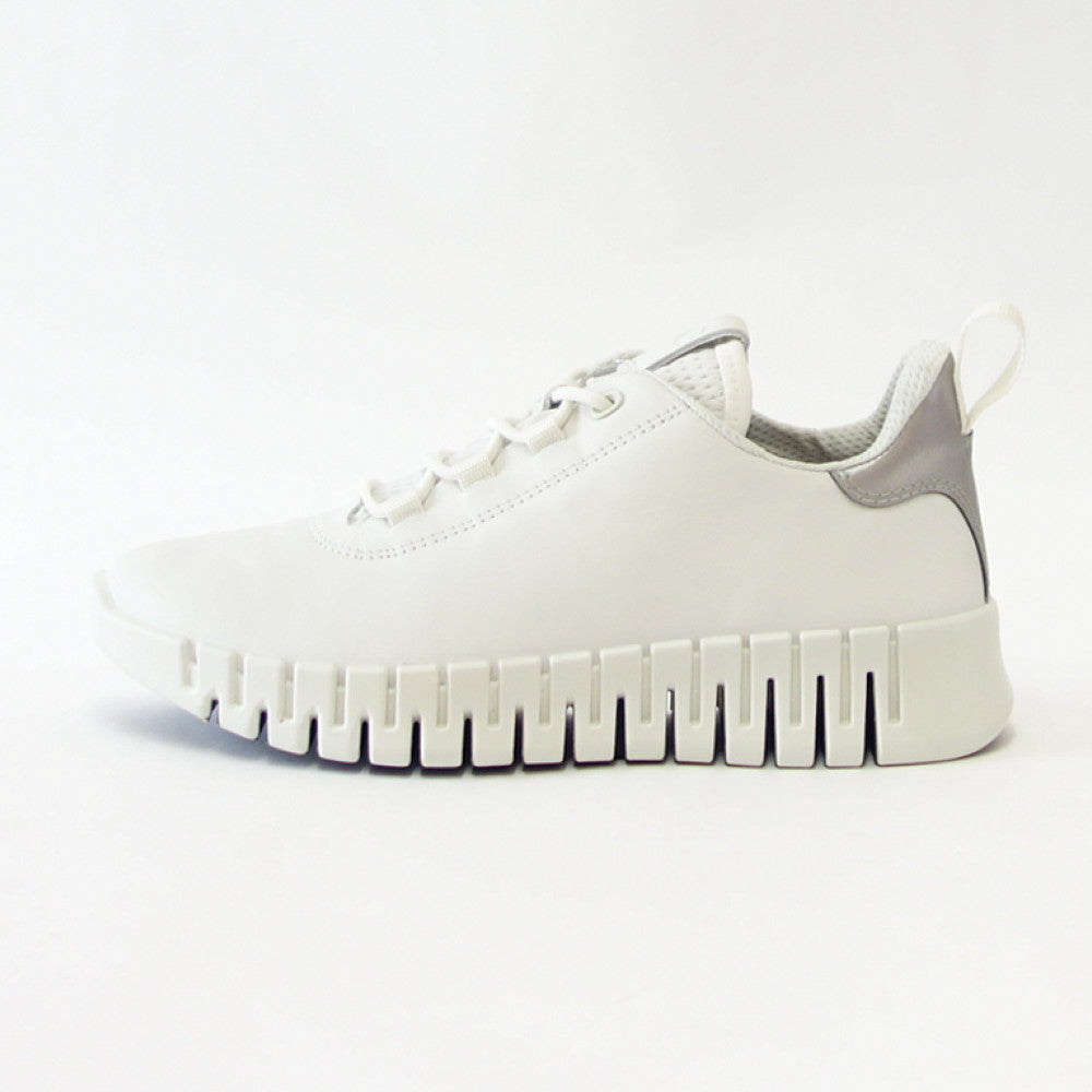 エコー ECCO GRUUV FLEXIBLE SOLE WOMEN'S SNEAKERS ホワイト 21820360718 (レディース) 快適な履き心地のレザースニーカー レースアップ ウォーキングシューズ 旅行「靴」