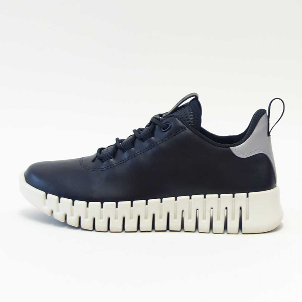 エコーECCOGRUUVFLEXIBLESOLEWOMEN'SSNEAKERSブラック21820360719(レディース)快適な履き心地のレザースニーカーレースアップウォーキングシューズ旅行「靴」