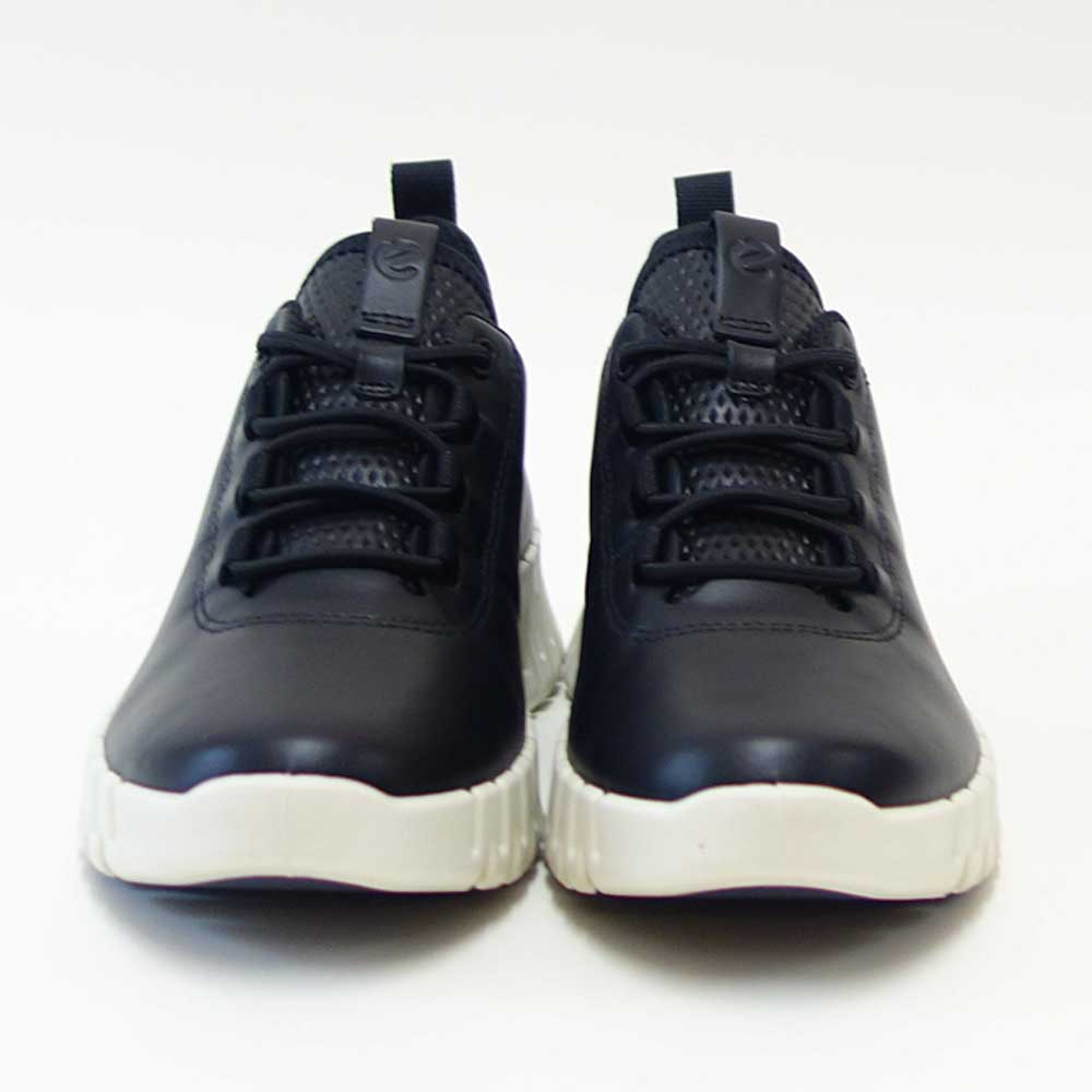 エコーECCOGRUUVFLEXIBLESOLEWOMEN'SSNEAKERSブラック21820360719(レディース)快適な履き心地のレザースニーカーレースアップウォーキングシューズ旅行「靴」