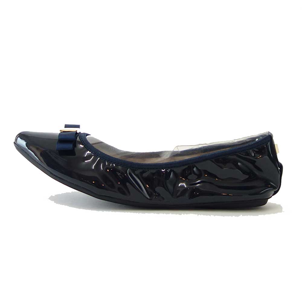 携帯 バレエシューズ BUTTERFLY TWISTS バタフライツイス JASMIN 22023B NVY PATENT(ネイビーパテント) お洒落 ルームシューズ 「靴」