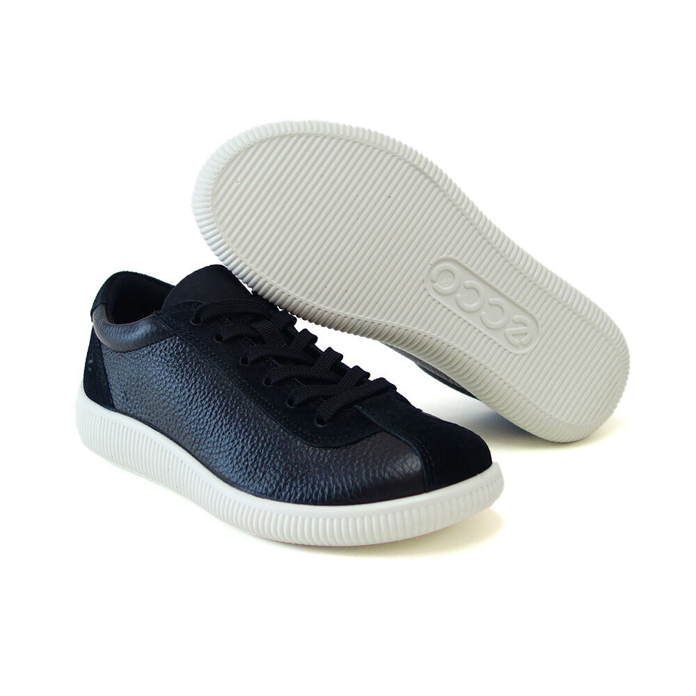 エコーECCOSOFTZEROLACEUPLEAWOMEN'SSNEAKERブラック22025351052(レディース)快適な履き心地のレザースニーカーレースアップウォーキングシューズ旅行「靴」