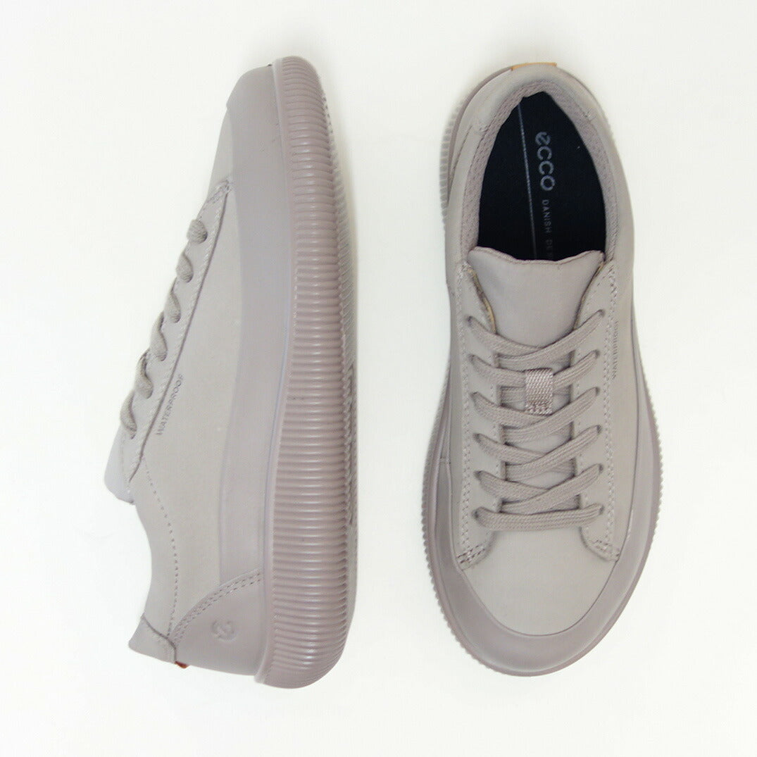 エコーECCOSOFTZEROWOMEN'SSNEAKERSグレー22028355294(レディース)防水快適な履き心地レザースニーカーレースアップウォーキングシューズ旅行「靴」