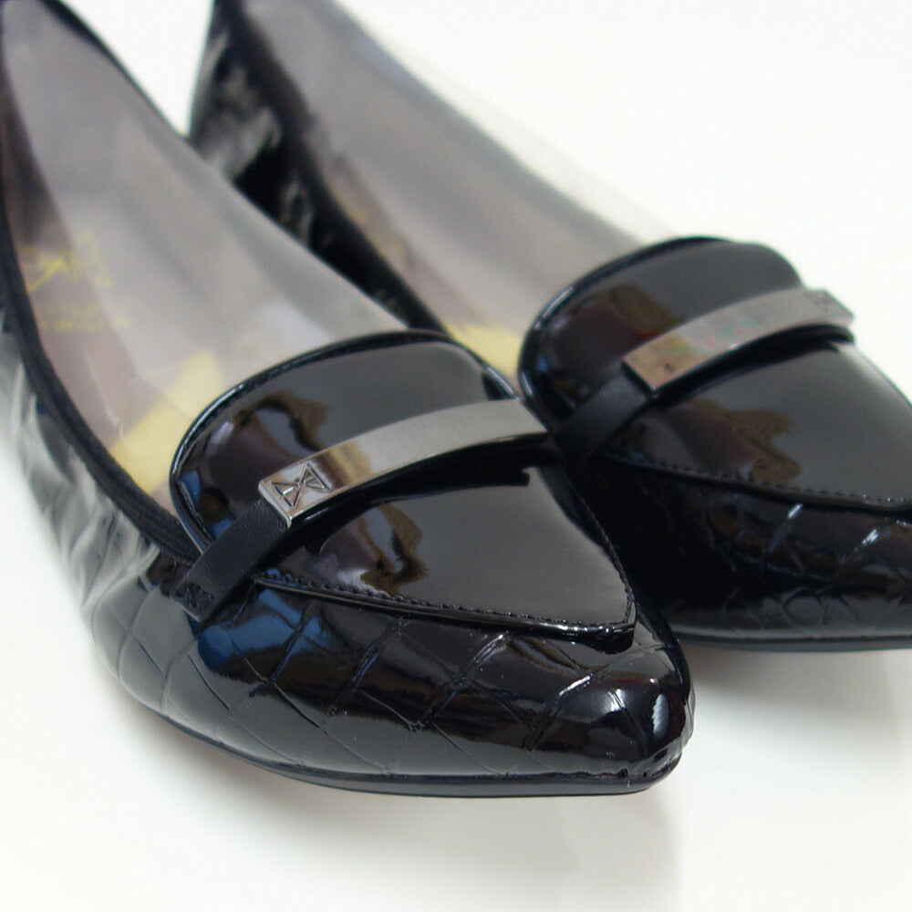 バタフライツイストBUTTERFLYTWISTSKATIAカティア22023NBLK(ブラッククロコ)お洒落な携帯バレエシューズローファー「靴」