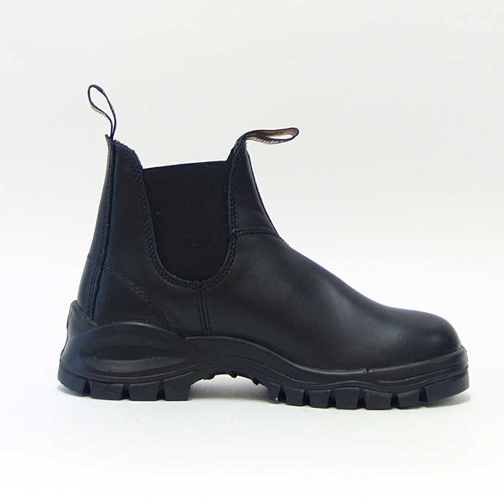 ブランドストーン Blundstone LUG BOOT BS2240 009 (ユニセックス) ブラック 防水レザー スムースレザー ショートブーツ スリッポン「靴」