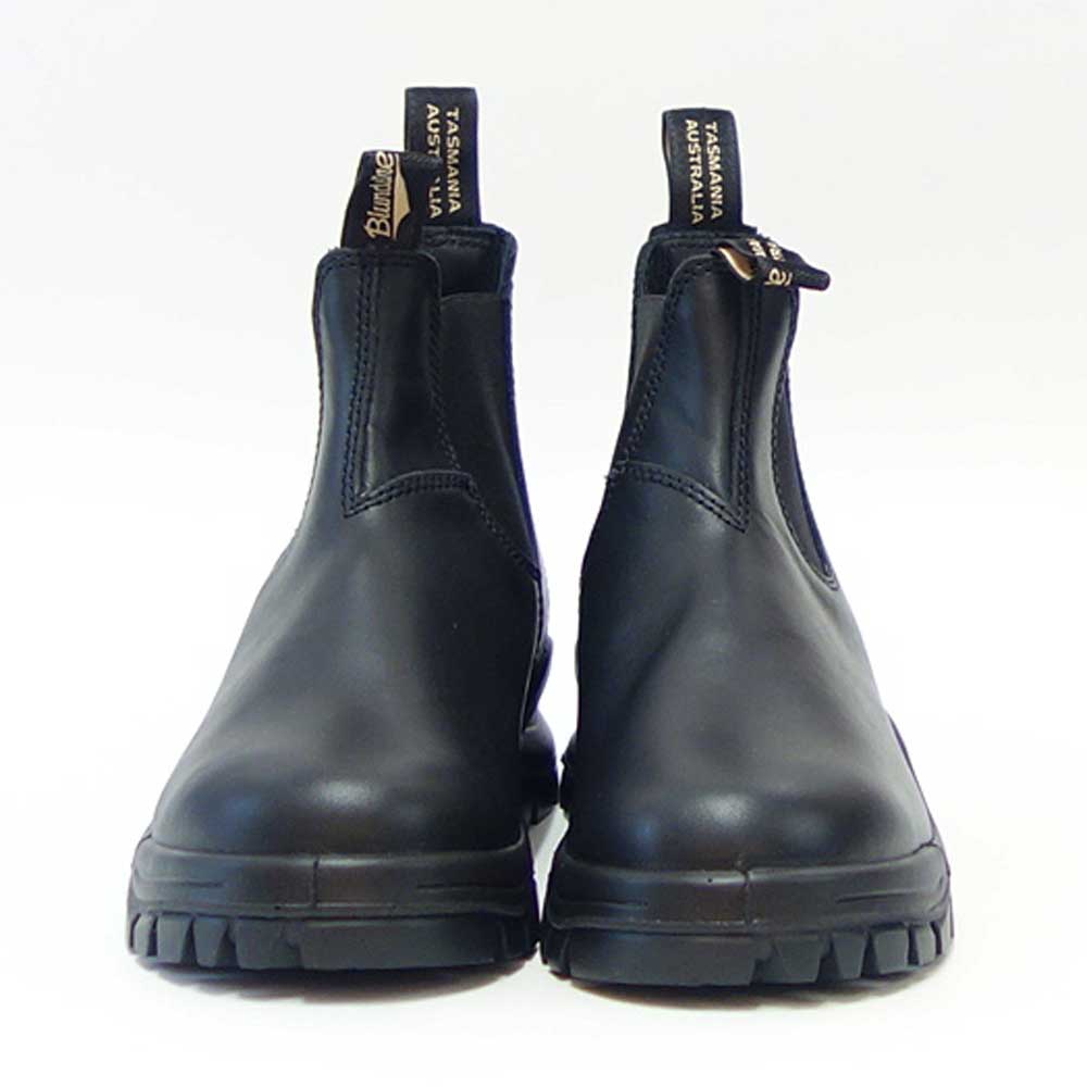 ブランドストーン Blundstone LUG BOOT BS2240 009 (ユニセックス) ブラック 防水レザー スムースレザー ショートブーツ スリッポン「靴」