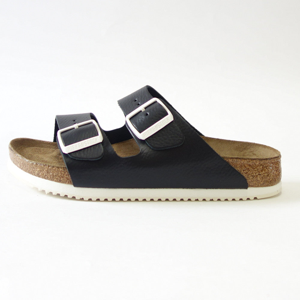 【SALE 30%OFF】 ビルケンシュトック BIRKENSTOCK ARIZONA SL(アリゾナ ソフトフットベッド SL)幅広(レギュラーフィット) 230154 ブラック(ナチュラルレザー)ソフトクッション内蔵 (メンズ サンダル)「正規輸入品」 「靴」