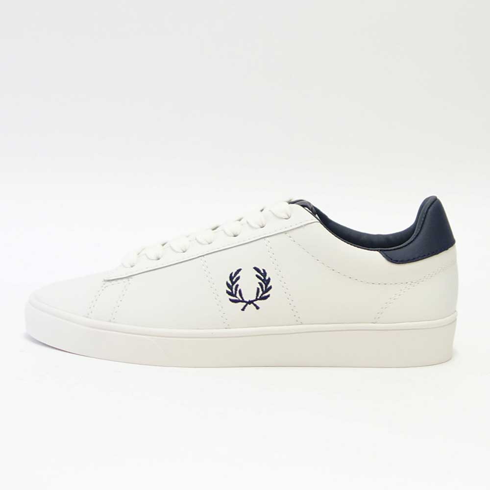 FRED PERRY フレッドペリー B 2333 254(ユニセックス)SPENCER LEATHER (スペンサー レザー) カラー:Porcelain 天然皮革のローカットスニーカー 「靴」
