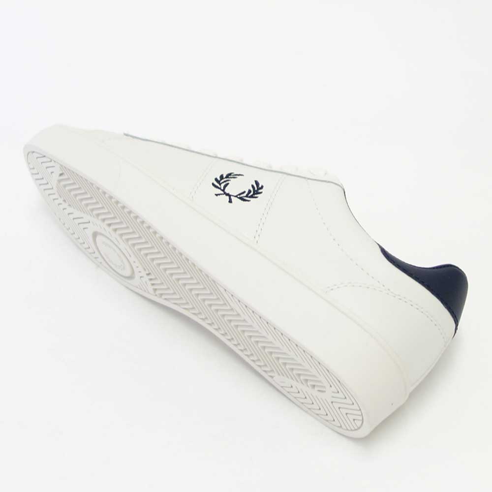 FRED PERRY フレッドペリー B 2333 254(ユニセックス)SPENCER LEATHER (スペンサー レザー) カラー:Porcelain 天然皮革のローカットスニーカー 「靴」