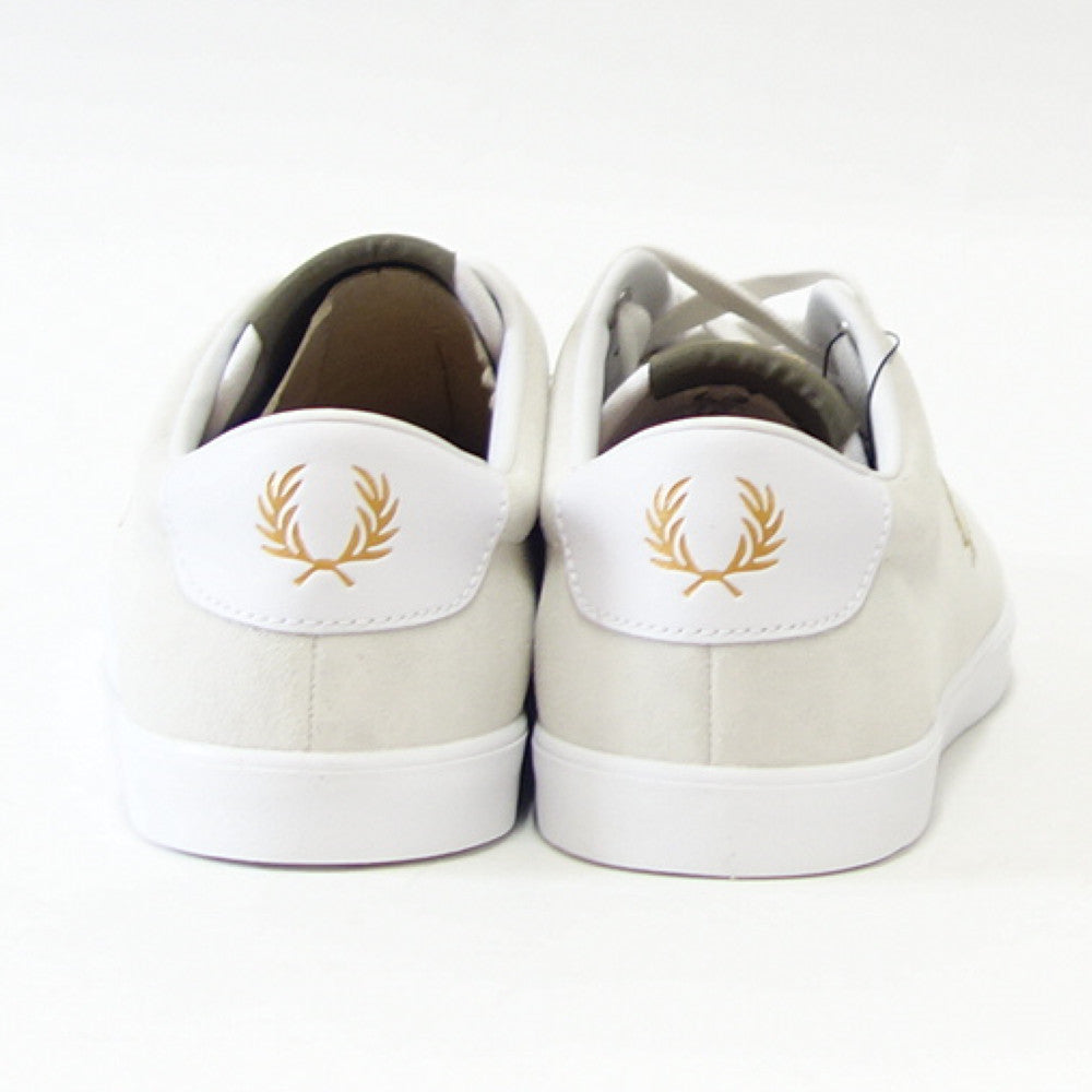 FREDPERRYフレッドペリーB2345100(ユニセックス)LOTTIESUEDEカラー:WHITE天然皮革のローカットスニーカー「靴」