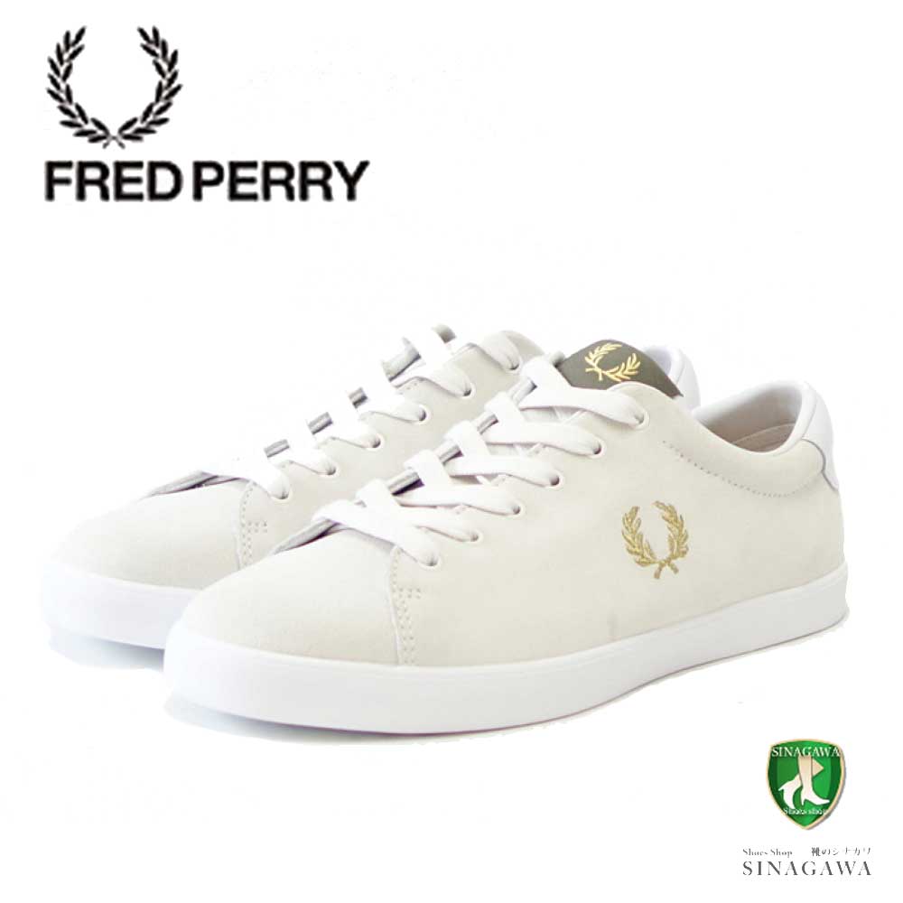 FREDPERRYフレッドペリーB2345100(ユニセックス)LOTTIESUEDEカラー:WHITE天然皮革のローカットスニーカー「靴」