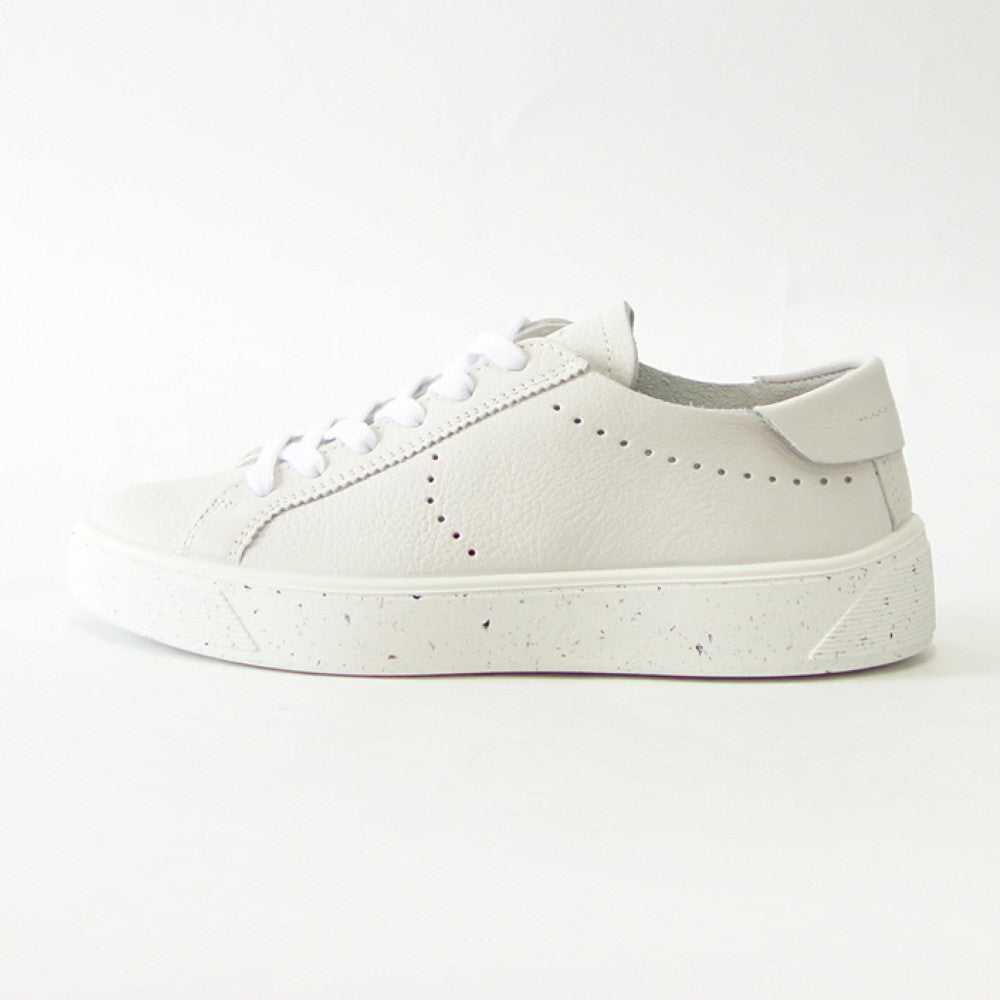 【SALE 30%OFF】 エコー ECCO STREET TRAY WOMEN'S SNEAKER ホワイト 291503 01007 (レディース) 快適な履き心地のレザースニーカー レースアップ ウォーキングシューズ 旅行「靴」