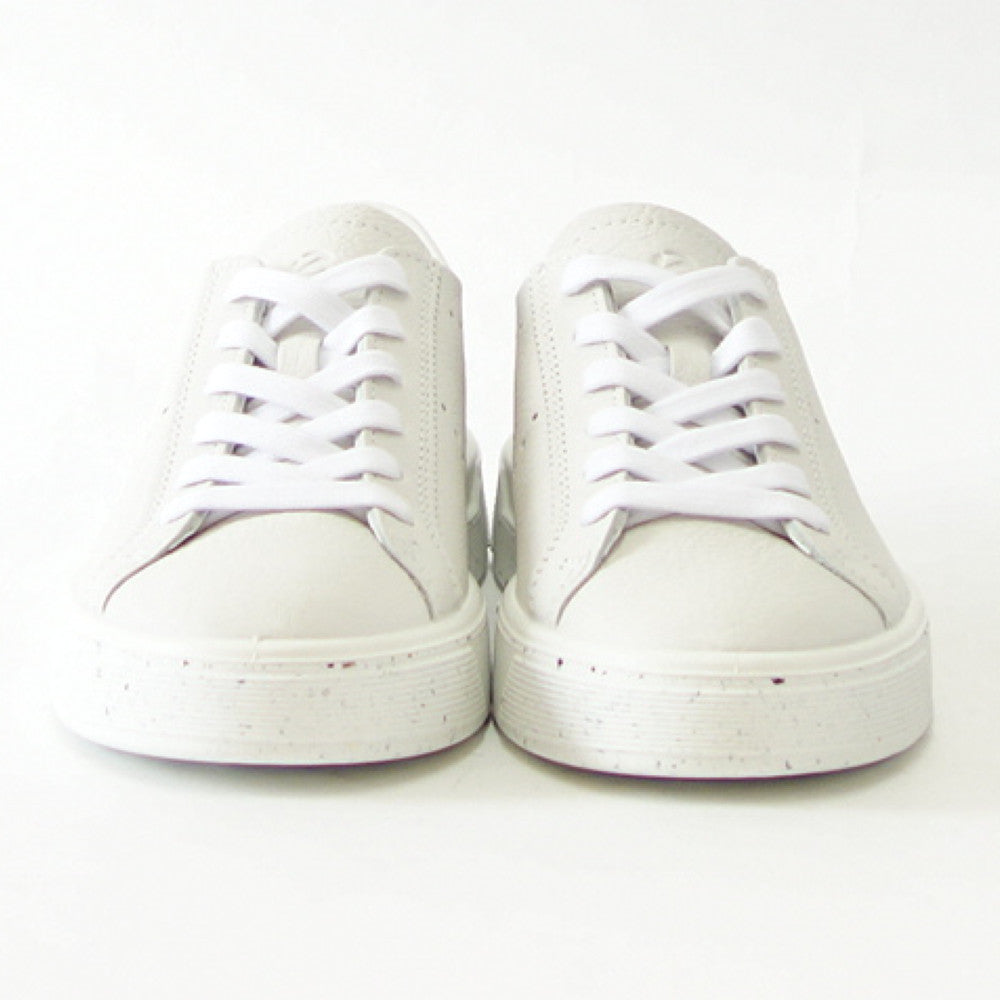 【SALE 30%OFF】 エコー ECCO STREET TRAY WOMEN'S SNEAKER ホワイト 291503 01007 (レディース) 快適な履き心地のレザースニーカー レースアップ ウォーキングシューズ 旅行「靴」